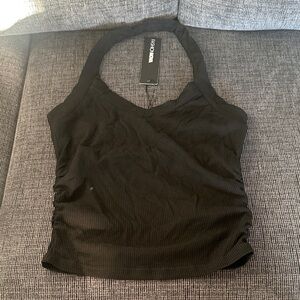 Fashion nova black halter top